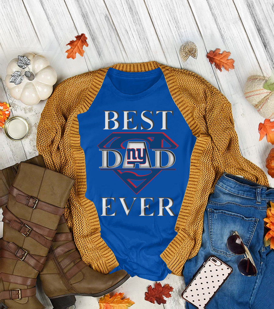 Best Dad Ever New York Giants Superman T-Shirt