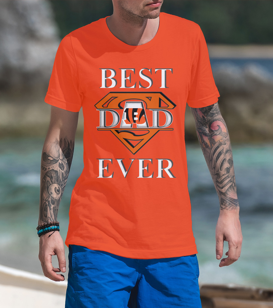 BEST DAD EVER Bengals Super Dad T-Shirt