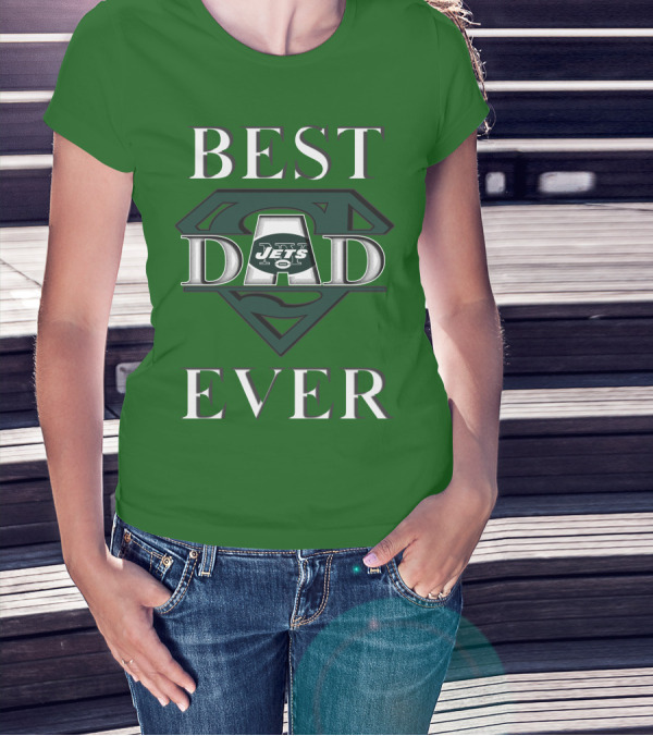 Best Dad Ever Jets Super Dad T-Shirt