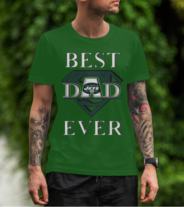 Best Dad Ever Jets Super Dad T-Shirt