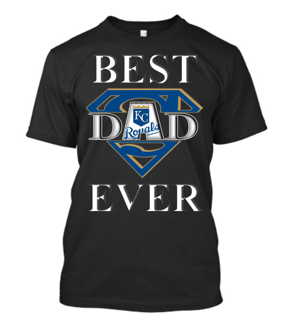 Best Dad Ever Kc Royals Superman T-Shirt