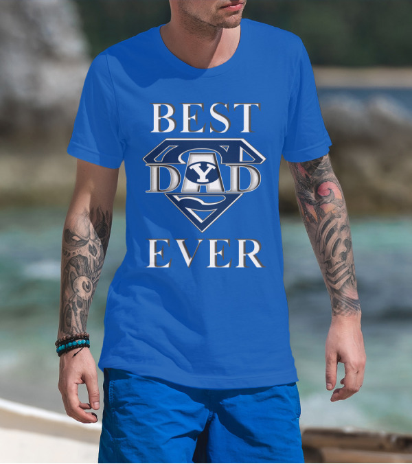 BYU Cougars Best Dad Ever Super Dad T-Shirt