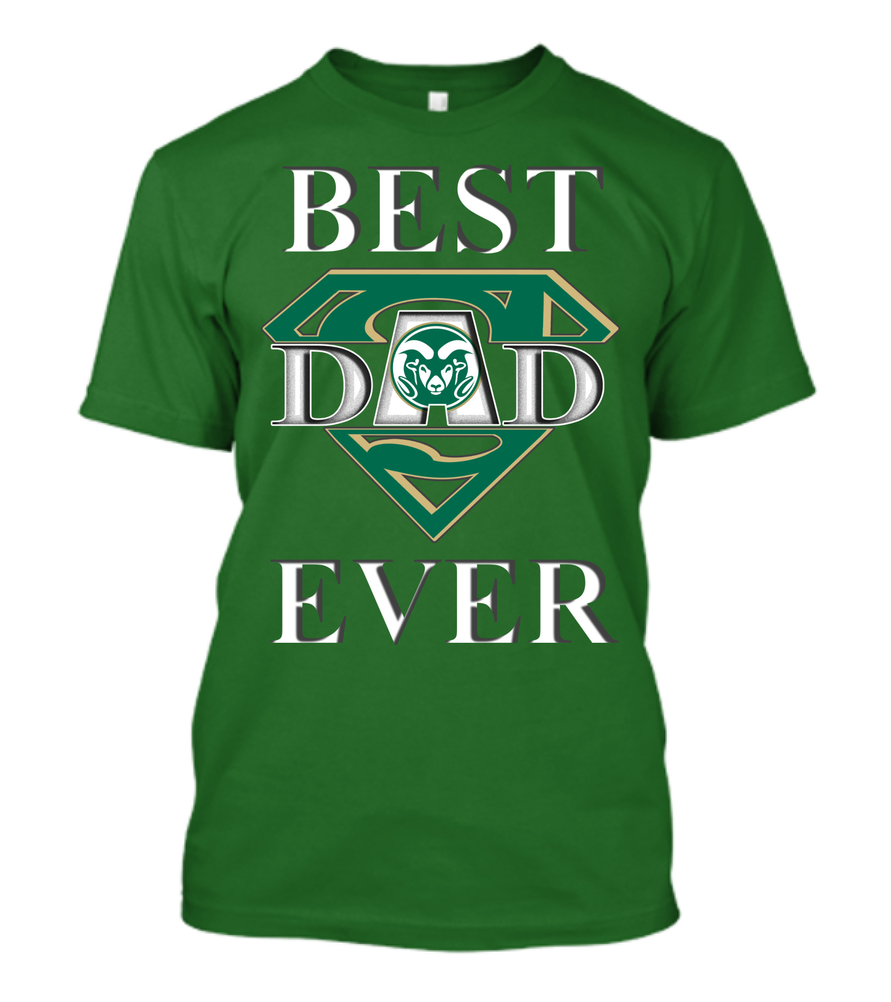 Best Dad Ever Colorado State Rams Superman T-Shirt