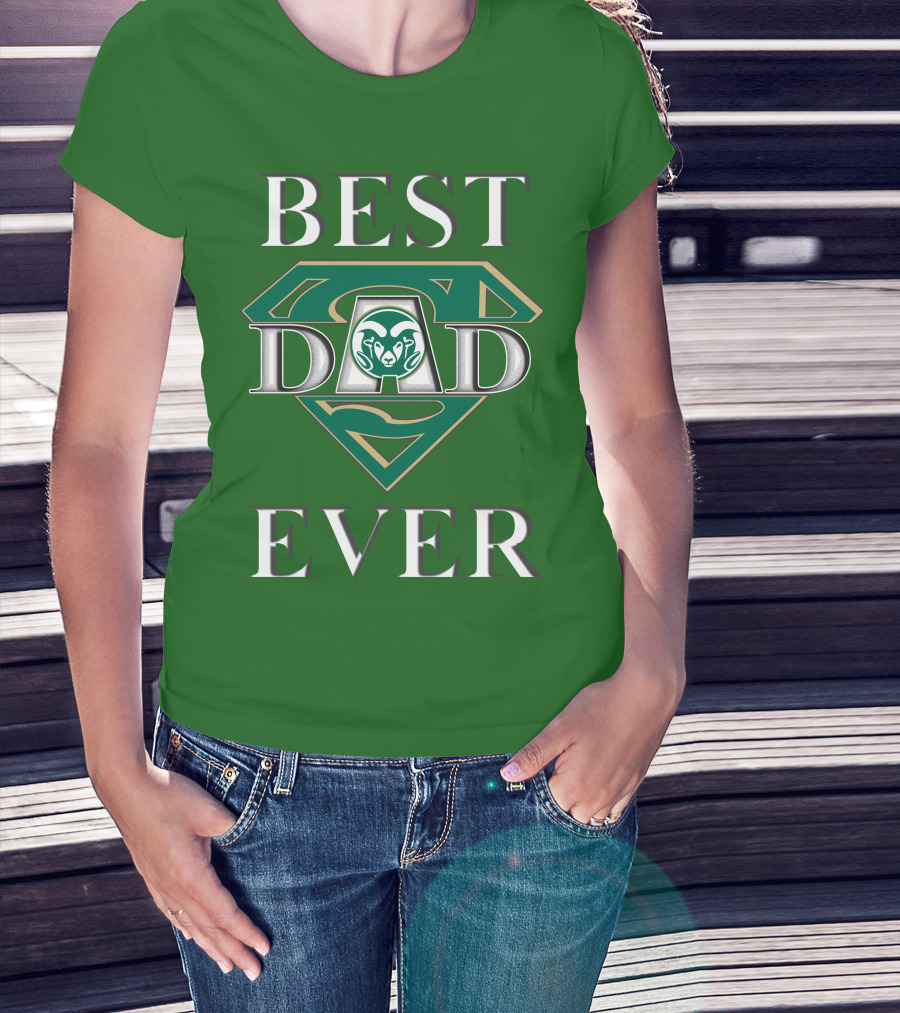Best Dad Ever Colorado State Rams Superman T-Shirt