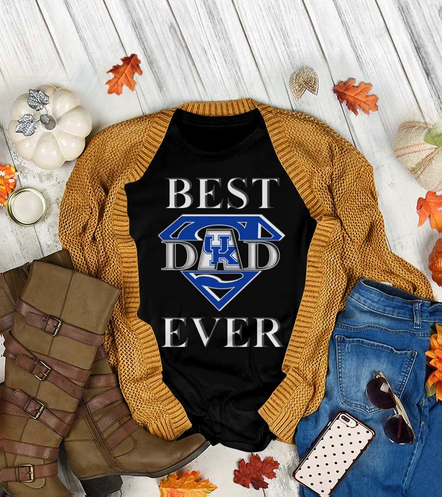 Best Dad Ever Kentucky Wildcats Super T-Shirt