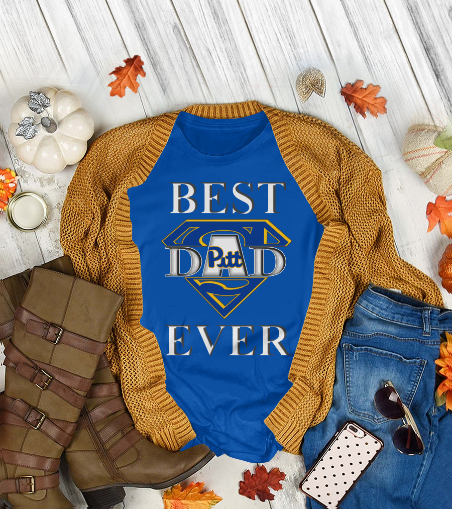 Best Dad Ever Pitt Panthers Super Dad T-Shirt