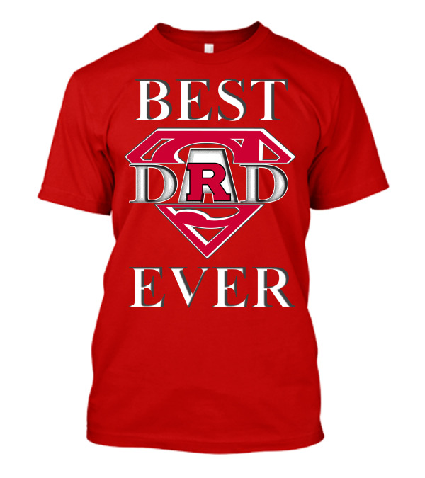 Rutgers Scarlet Knights Best Dad Ever Super Dad R T-Shirt