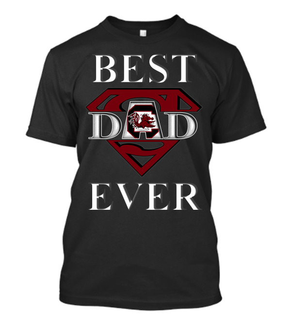 Best Dad Ever South Carolina Gamecocks Dad Superman T-Shirt