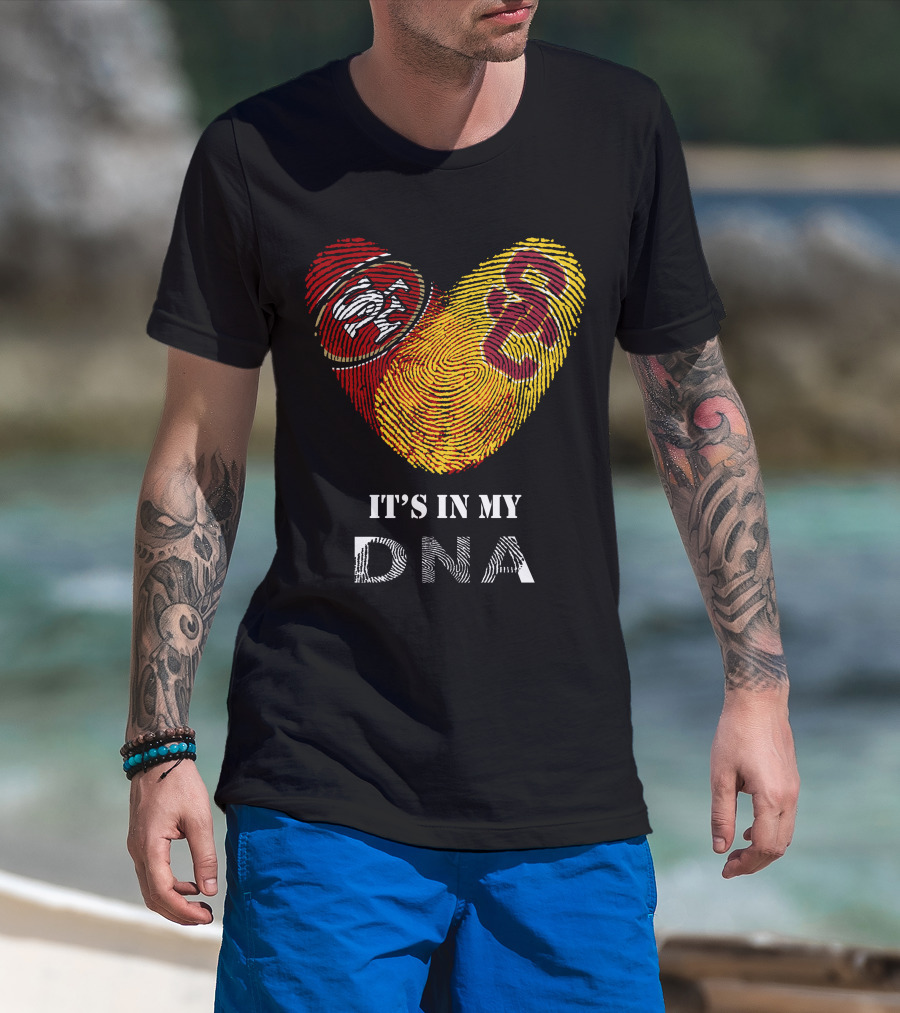 49ers And Usc Trojans It's In My Dna T-Shirt