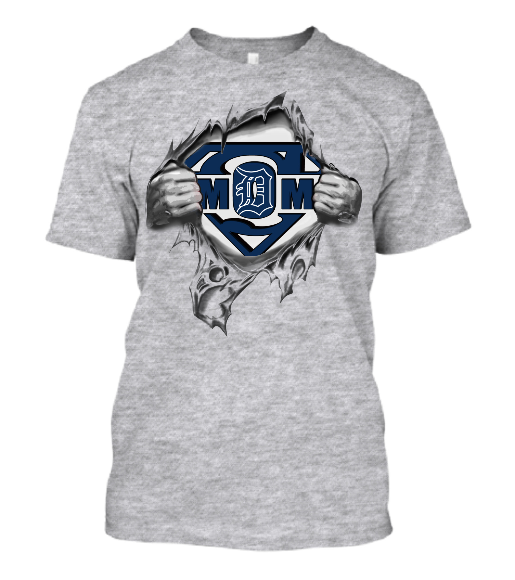 Detroit Tigers Super Mom Logo Superman T-Shirt