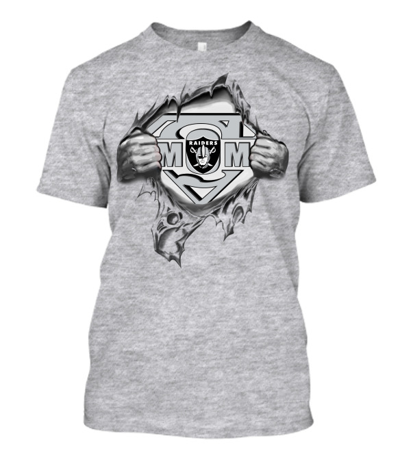 Raiders Super Mom NFL Logo Shield T-Shirt