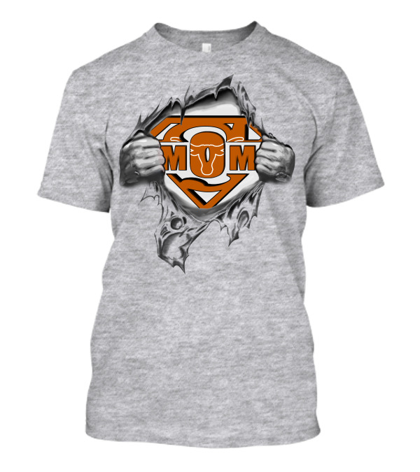 Texas Longhorn Super Mom Superman T-Shirt