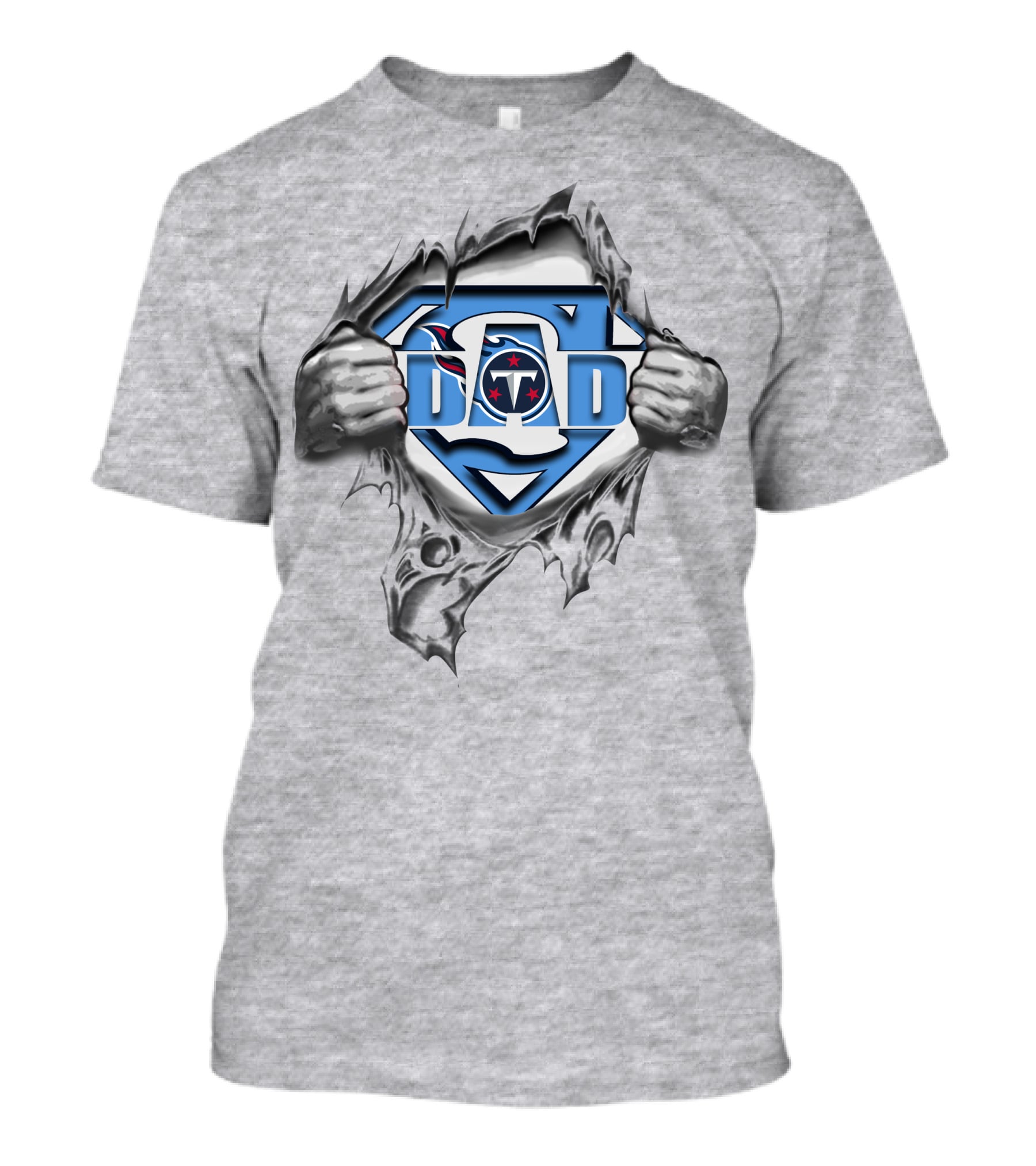 Titan Dad Superhero Football Fan Shield T-Shirt