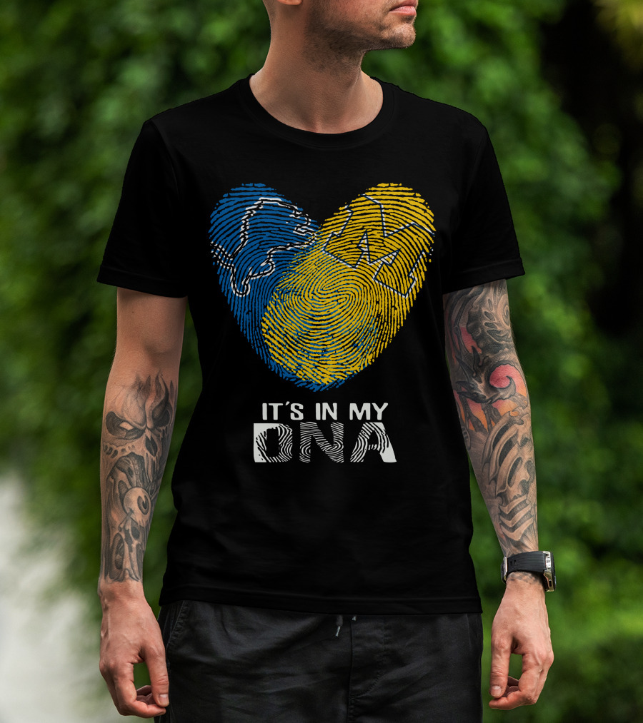 Lions Michigan M It's In My DNA T-Shirt