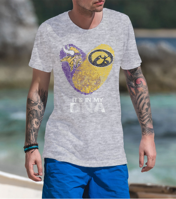 Vikings Iowa Hawkeyes It's In My DNA T-Shirt