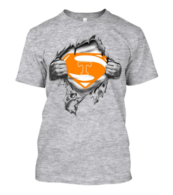 Tennessee Vols Superman Logo Tear T-Shirt