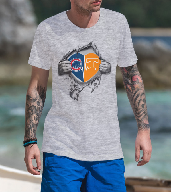 Cubs Tennessee Heartbeat Logo Integration T-Shirt