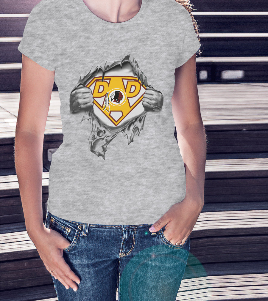 Super Dad Redskins Logo Men's T-Shirt