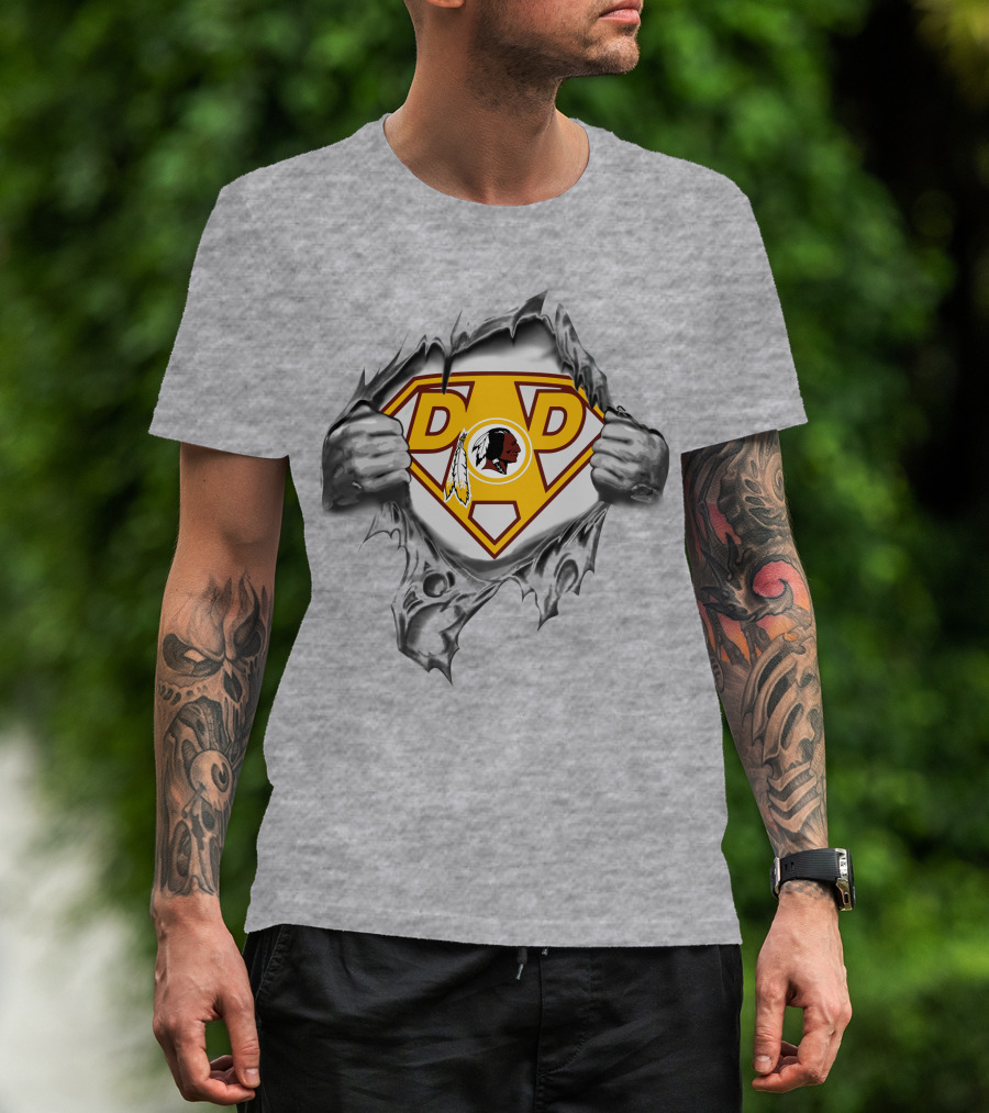 Super Dad Redskins Logo Men's T-Shirt