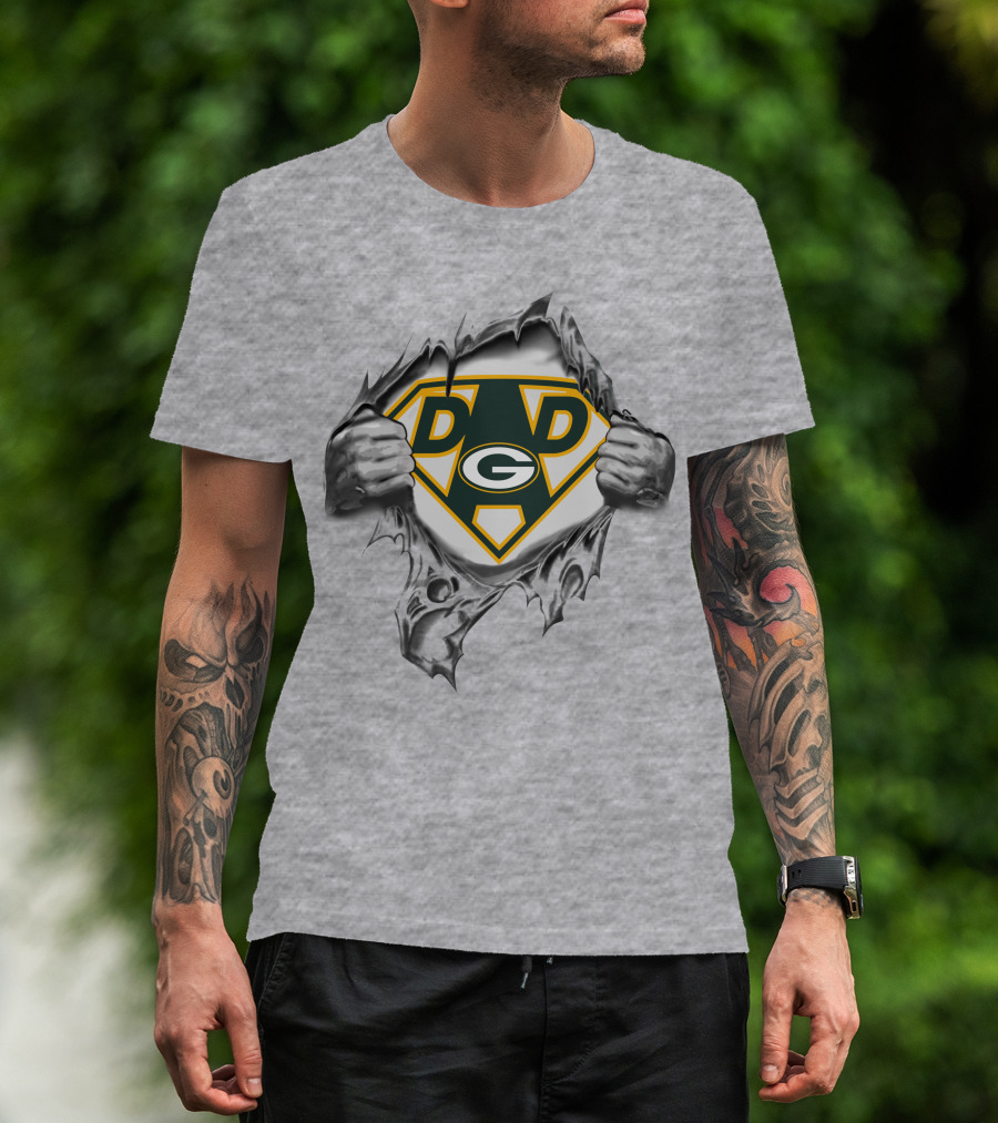 Packers Super Dad G Logo Dad Shield T-Shirt