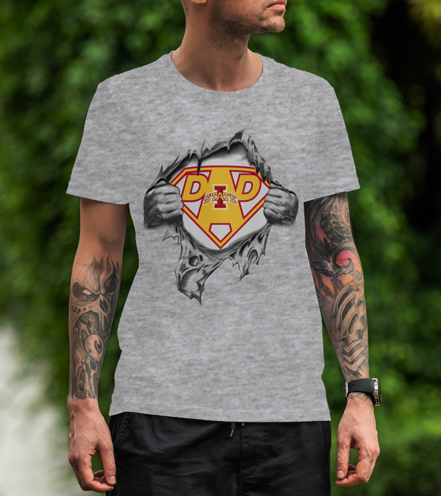 Iowa State Cyclones Dad State Super Hero T-Shirt