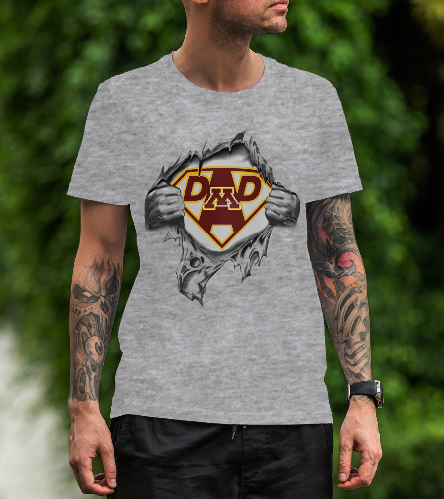 Minnesota Golden Gophers Super Dad M Fan T-Shirt