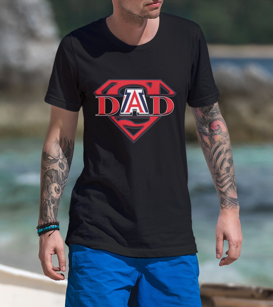Arizona Wildcats Super Dad Superman T-Shirt