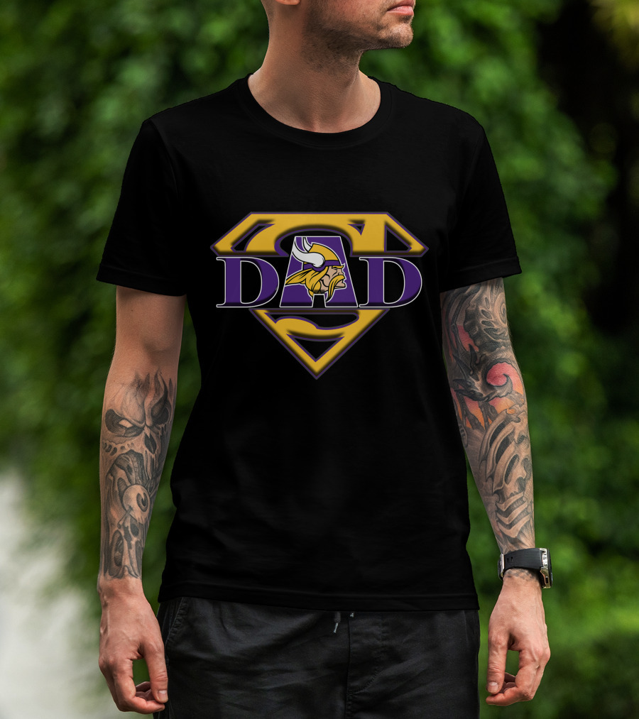 Super Dad Vikings T-Shirt