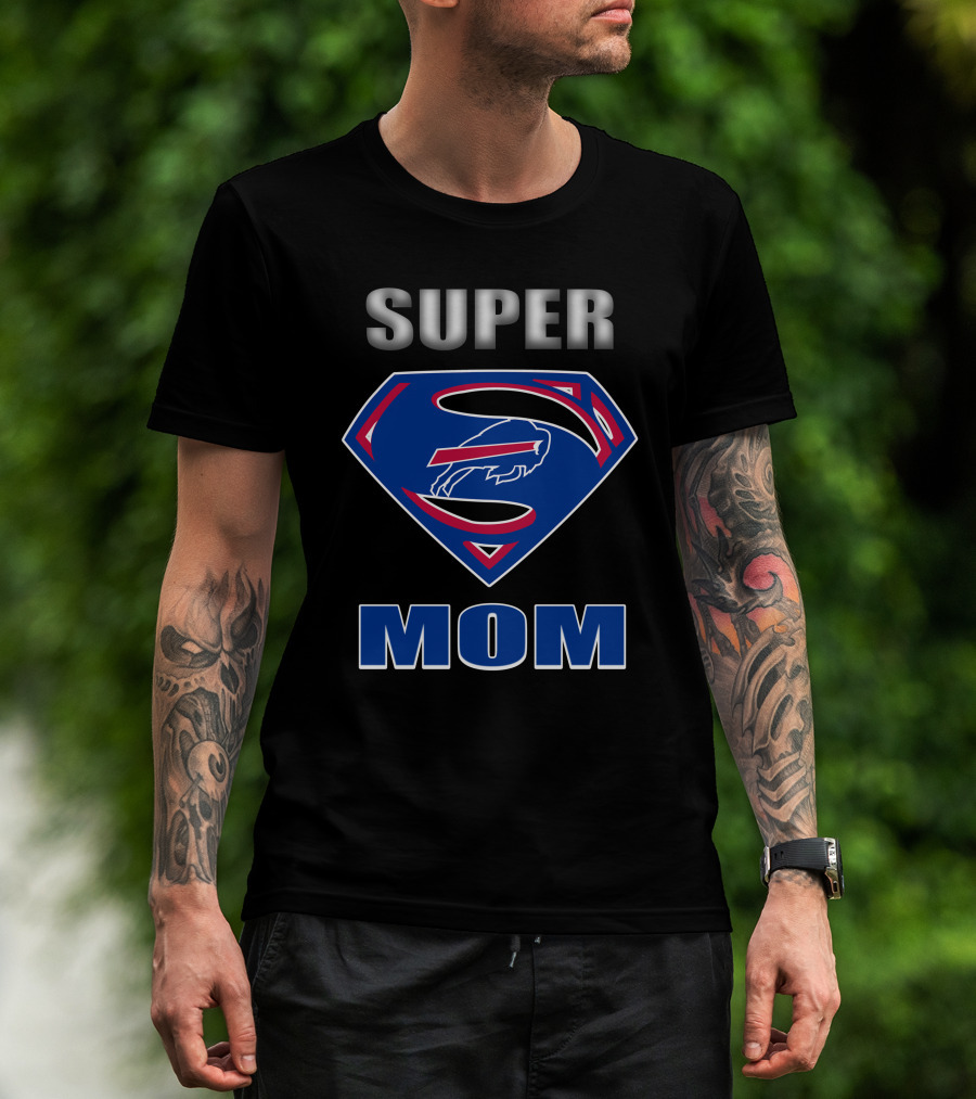 Super Mom Buffalo Bills Fan Hero T-Shirt