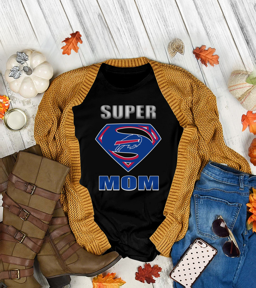 Super Mom Buffalo Bills Fan Hero T-Shirt