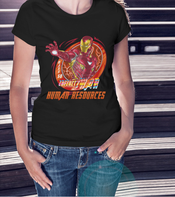 Mark 50 Infinity War Iron Man Human Resources T-Shirt