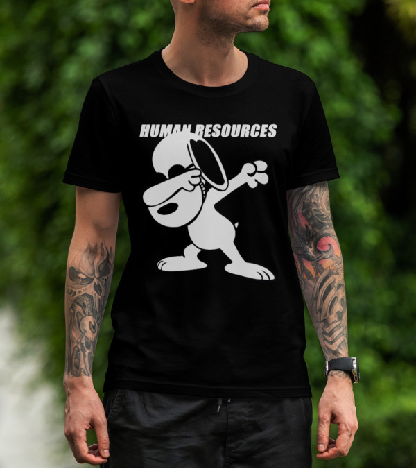Dabbing Snoopy Human Resources Cartoon Pose T-Shirt