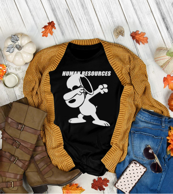 Dabbing Snoopy Human Resources Cartoon Pose T-Shirt