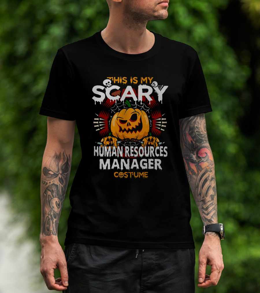 This Is My Scary Human Resources Manager Costume Halloween T-Shirt