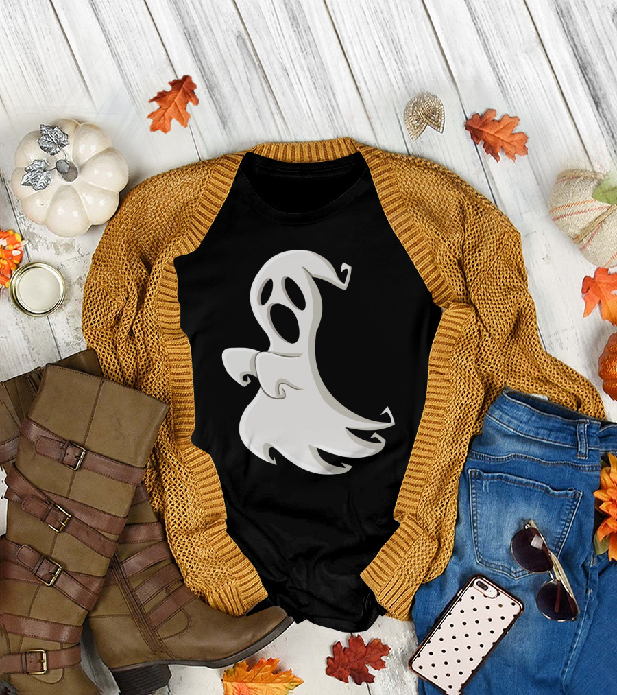 Halloween Party Funny Drinking Let's Get Sheet Faced Ghost T-Shirt