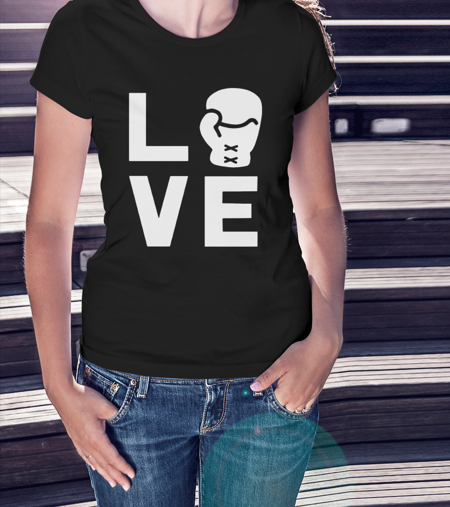 Love Boxing Glove Cool Boxer Iconic Sports T-Shirt