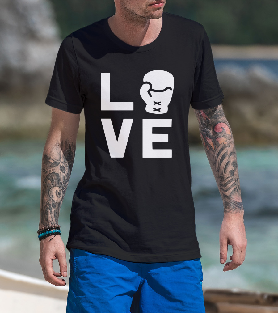 Love Boxing Glove Cool Boxer Iconic Sports T-Shirt