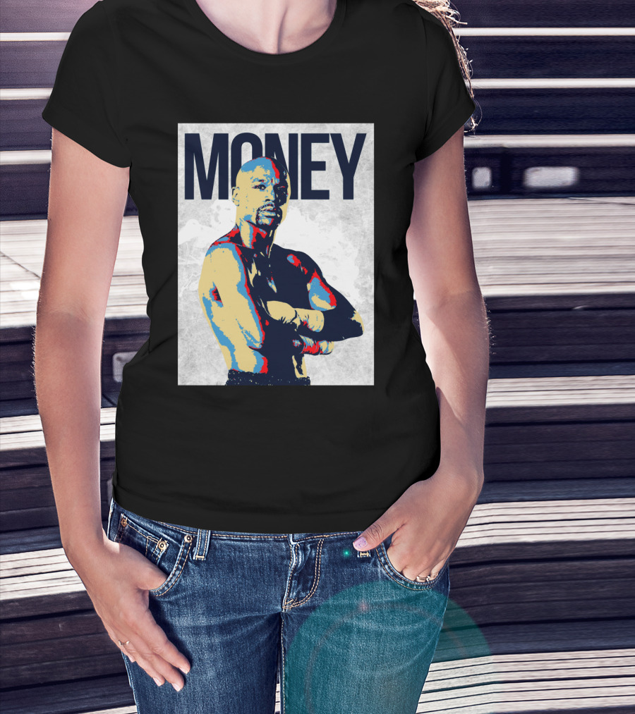 Money Boxer In Multicolor Pop Art Style T-Shirt