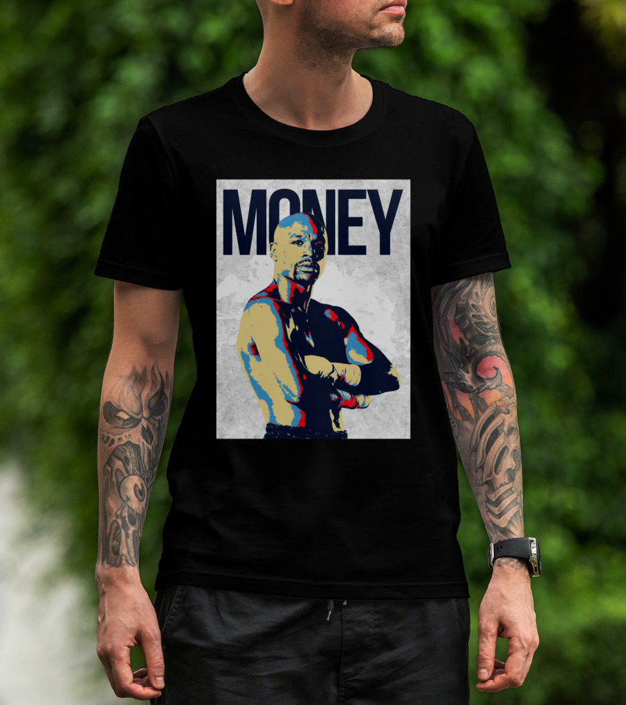 Money Boxer In Multicolor Pop Art Style T-Shirt