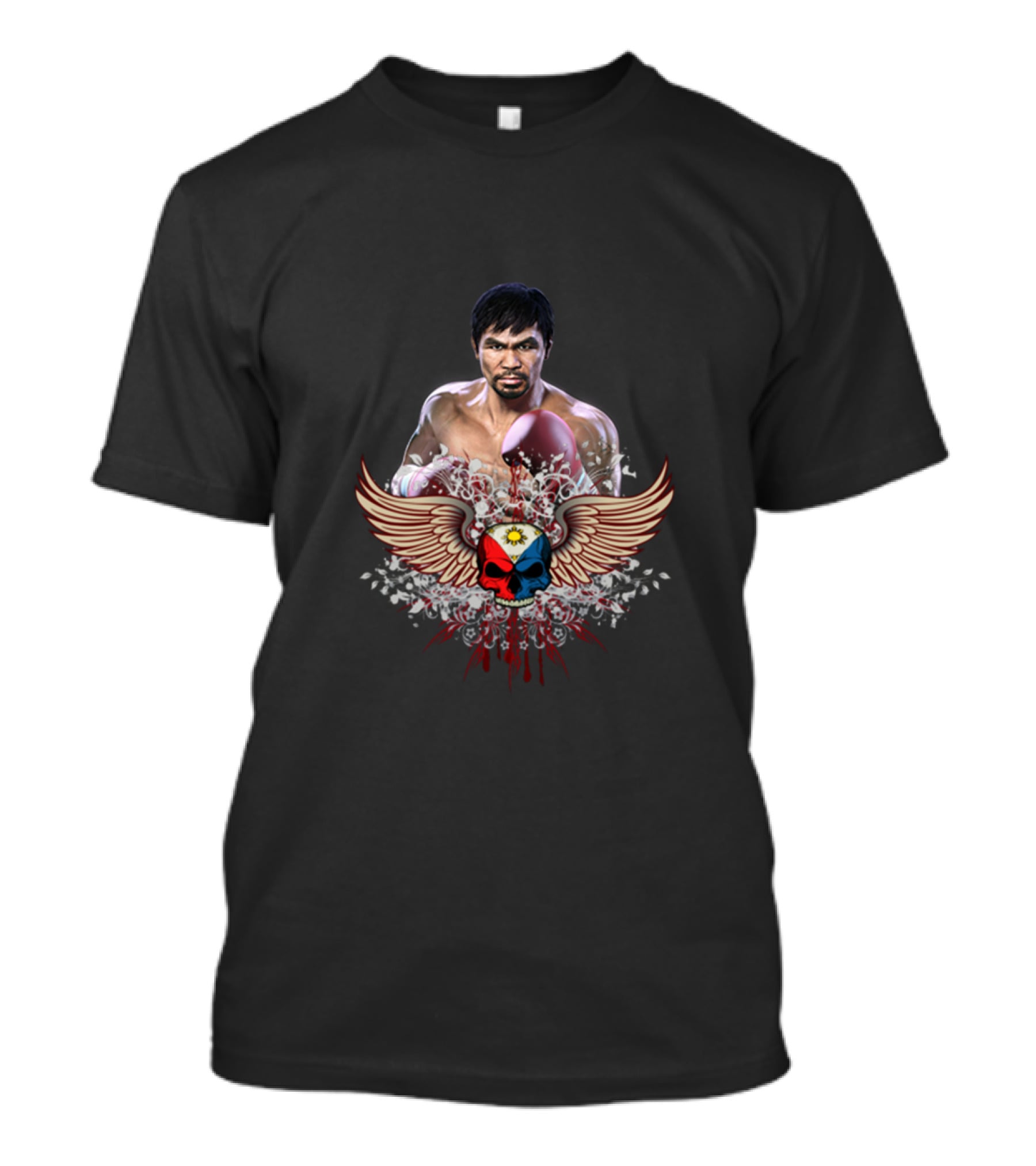 Manny Pacquiao Bongxing 6 Wings And Crest T-Shirt