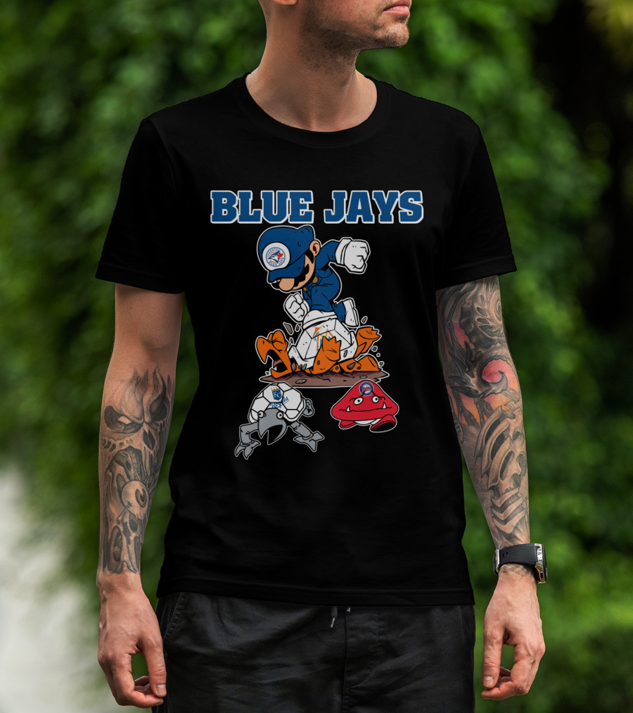Blue Jays Halloween Mario Smash T-Shirt