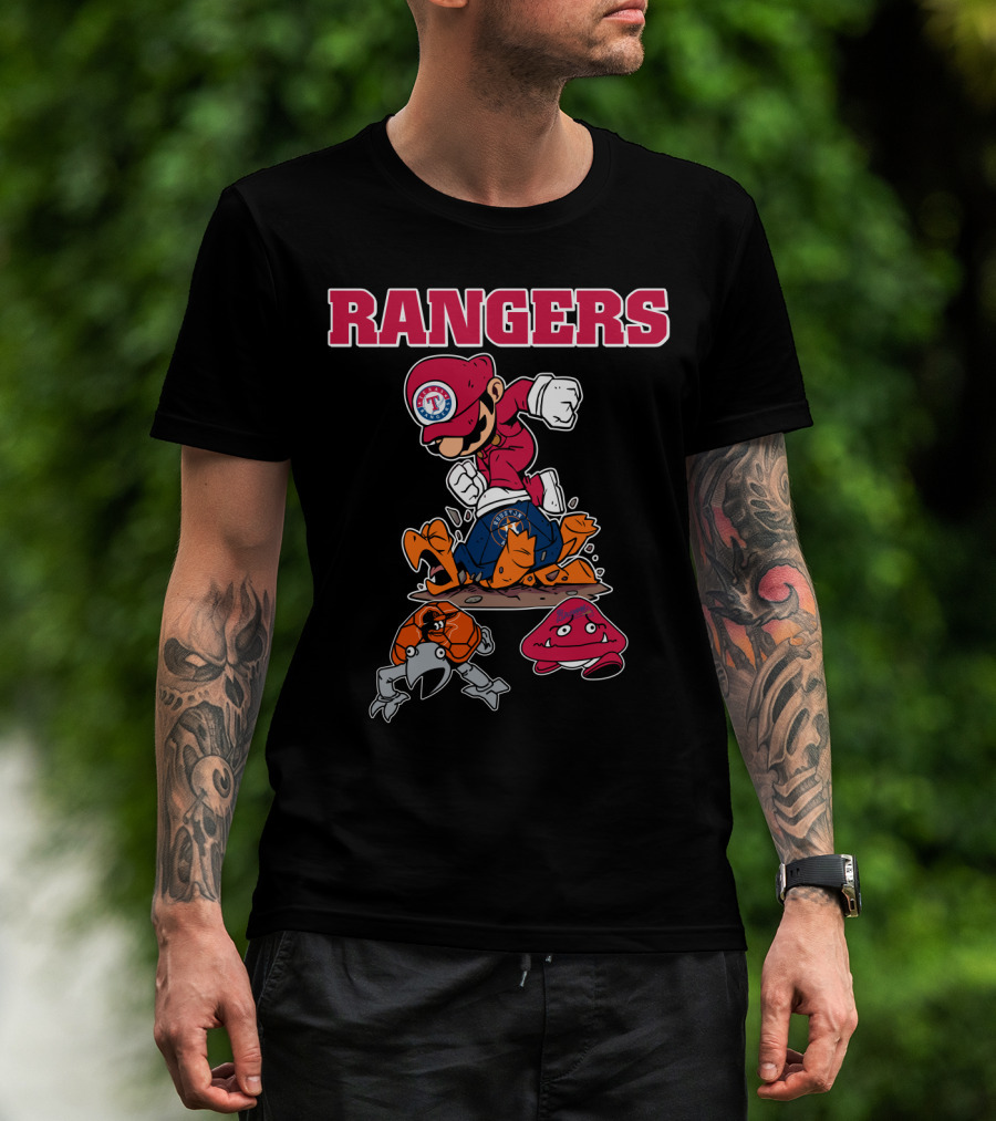 Rangers Texas Baseball Super Plumber T-Shirt