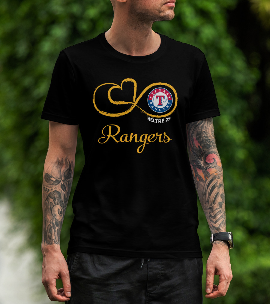 Texas Rangers Beltre 29 Infinity Symbol T-Shirt