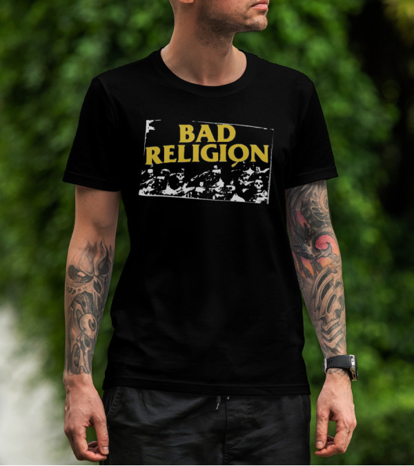 Bad Religion Skeleton Crew Punk Rock Band T-Shirt