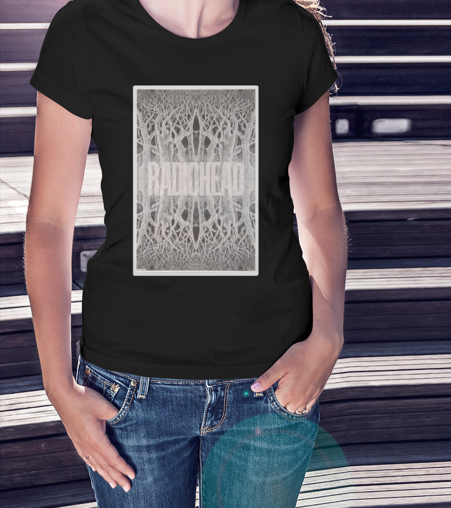 Radiohead Tree Symmetry Visuals T-Shirt