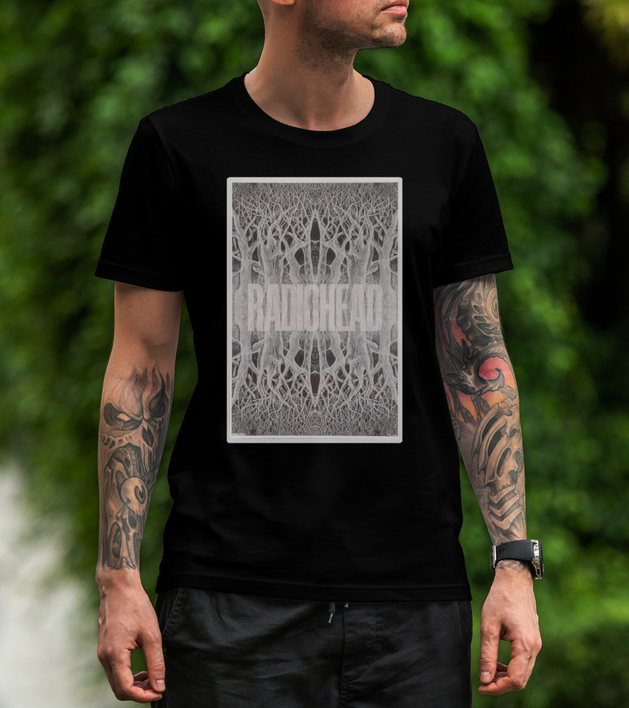 Radiohead Tree Symmetry Visuals T-Shirt