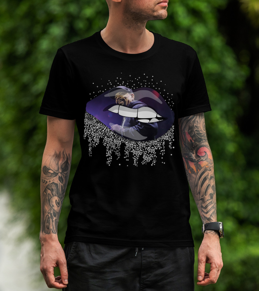 Icemft Ice Cube Dripping Lip T-Shirt