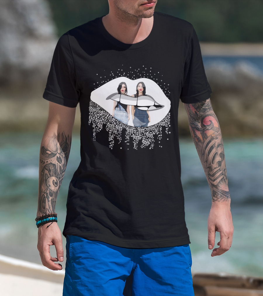 The Veronicas Sparkling Lips And Twins T-Shirt