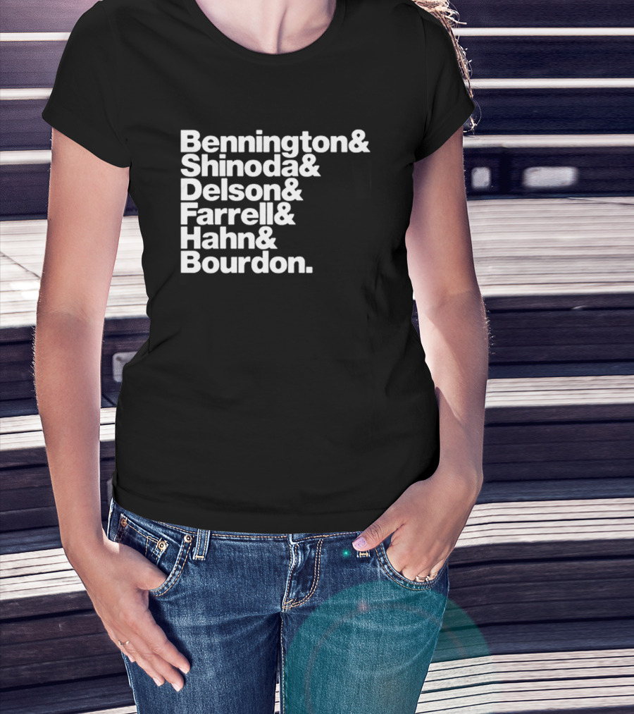 Bennington Shinoda Delson Farrell Hahn Bourdon Rock Band Linkin Park T-Shirt