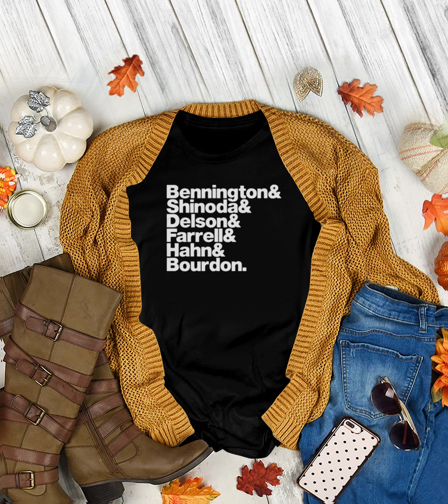 Bennington Shinoda Delson Farrell Hahn Bourdon Rock Band Linkin Park T-Shirt